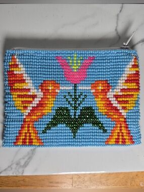 Huichol Beaded Coin Purse